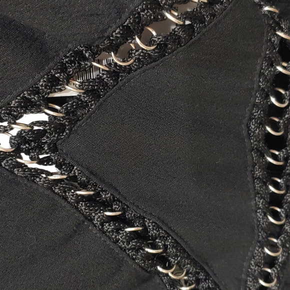 A Hippie Love LBD with cutouts and silver chain detail from Vanilla Sky Medium - Picture 5 of 11